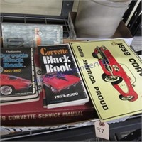 1958 Corvette sign & books