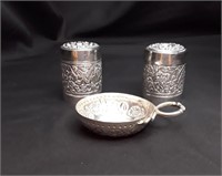 THREE ASIAN SILVER PIECES