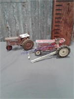 2 toy tractors for parts
