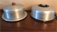 Pair Vintage Cake Plates