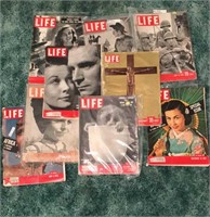 Collection (9) LIFE Magazines