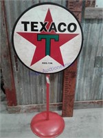 Texaco sign on stand