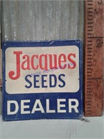 Jacques Seeds tin sign