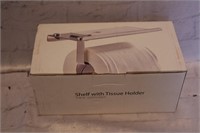 Toilet paper holder W/ shelf