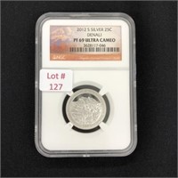 2012 S Washington Silver Quarter -Denali