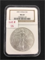 2001 American $1 Silver Eagle
