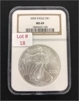 2003 American $1 Silver Eagle