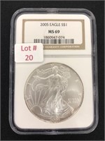 2005 American $1 Silver Eagle