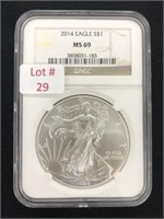 2014 American $1 Silver Eagle