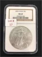 2002 American $1 Silver Eagle