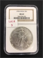 1994 American $1 Silver Eagle