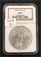 2000 American $1 Silver Eagle