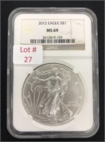 2012 American $1 Silver Eagle