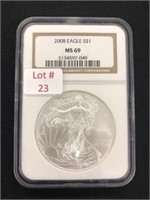 2008 American $1 Silver Eagle