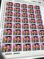 Full sheet of stamps