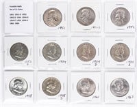 Coin 11 Benjamin Franklin Half Dollars