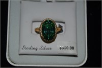 Sterling Swarovski Crystal Ring Size 7