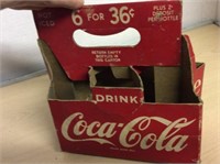 1950s cardboard Coke carrier