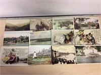 12 Vintage postcards