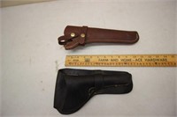 (2) Leather Holsters