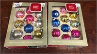 2 boxes of vintage Christmas ornaments