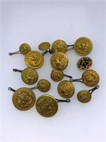 15 ASSORTED VINTAGE BUTTONS