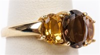 Jewelry 14kt Yellow Gold Citrine Cocktail Ring