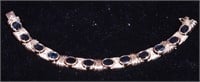 A woman's yellow gold bracelet, unmarked but