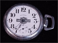 Illinois pocket watch with Harley-Davidson Motor