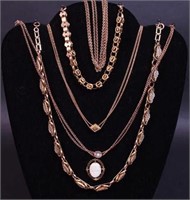 A group of Victorian gold-filled jewelry