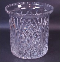 A 12" diameter crystal wastepaper basket,