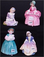 Four Royal Doulton figurines including