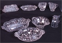 Eight pieces of Rosepoint by Cambridge including