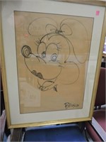 Signed Minnie Mouse Art