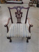 ANTIQUE CHIPPENDALE? BALL AND CLAW DINNING CHAIR