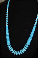 23" Turquoise Beaded Necklace