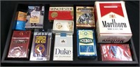 VINTAGE SEALED CIGARETTES AND CAMEL EARRINGS