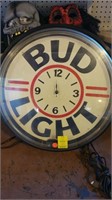 Bud light neon clock
