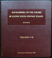 R H WHITES ENCYCLOPEDIA COLORS OF US POSTAL STAMPS