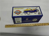 Tow truck pedal car NAPA Bank die cast new