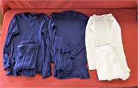 3 Pair of Men's Winter Long Underwear Blue - White