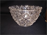 "Basket Weave" 9 Inch Crystal Bowl