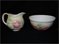 (2) Hull Pottery Pieces Sunglow Pattern #50 & #52