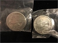 (2) Vintage Walking Liberty 1/2 Dollar Money Clips