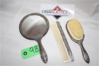 Vintage Silver Mirror brush and comb