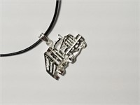 . S/Silver Truck Pendant on High Fashion Chord