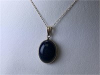 10/14kt. Black Opal (5.50ct) Necklace