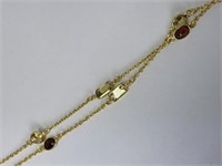 St. Sil. Garnet & Stones Necklace