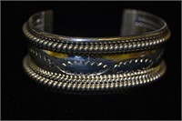 1" Wide Sterling Cuff Bracelet