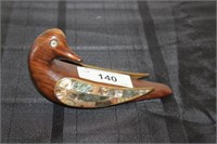 M.O.P. INLAID WINGS WOODEN BIRD
